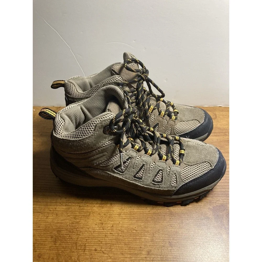 Merona Mens Size 7 Brown Suede Hiking Lace Up Ankle Boots - Picture 1 of 5